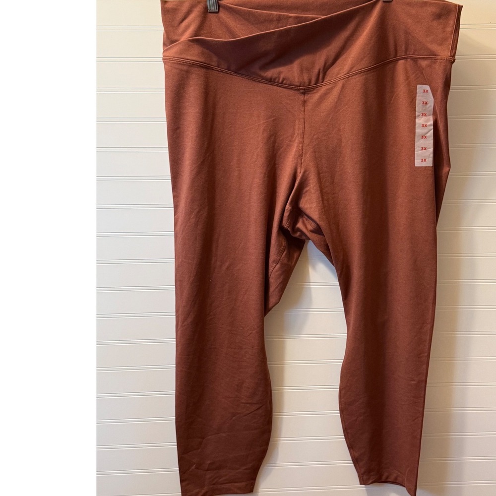 Old Navy Active PowerChill Extra High-Rise 7/8 Ankle Leggings Brown 3X NEW